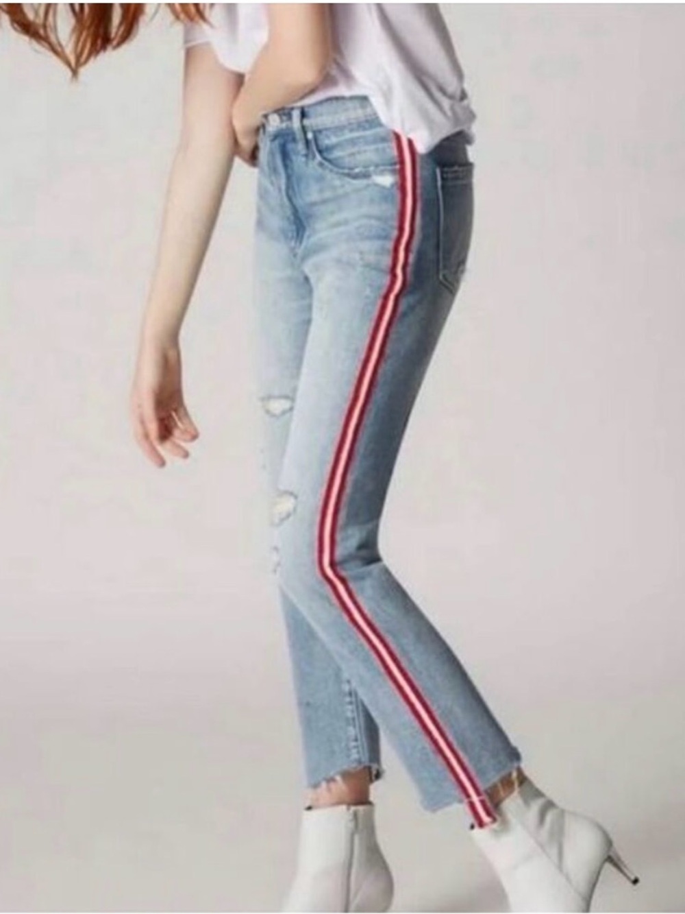 BlankNYC the Rivington High Rise Striped tapered Jean size 27